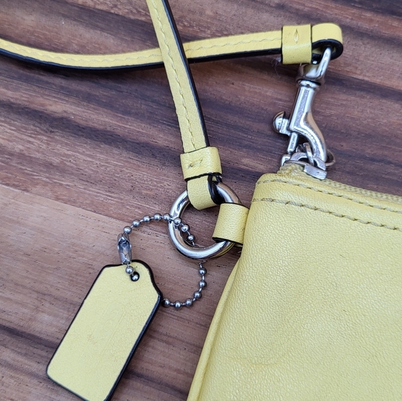 Coach Yellow Wristlet - Picture 5 of 7